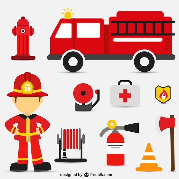 Download Firefighter Logo Vector PSD - Free PSD Mockup Templates