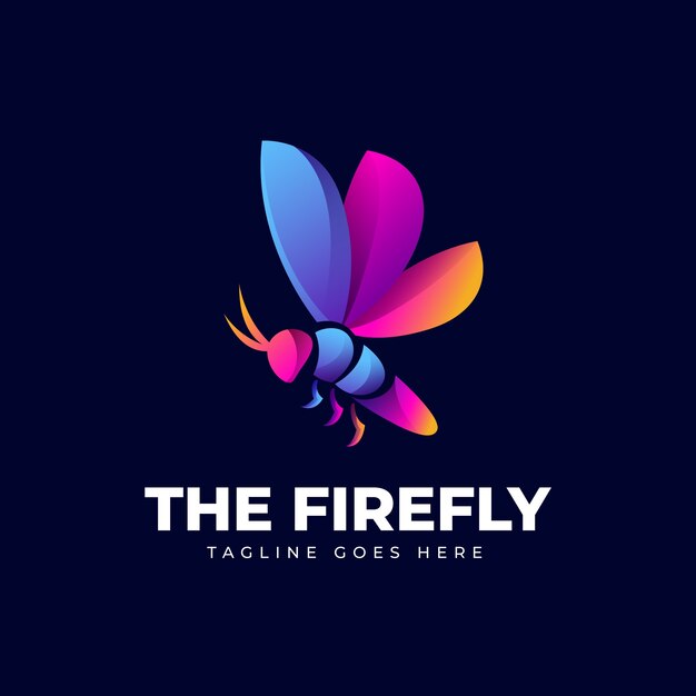 Шаблон логотипа бренда firefly