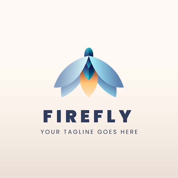 Шаблон логотипа бренда firefly