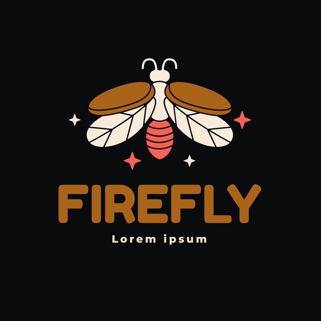 Firefly branding logo template