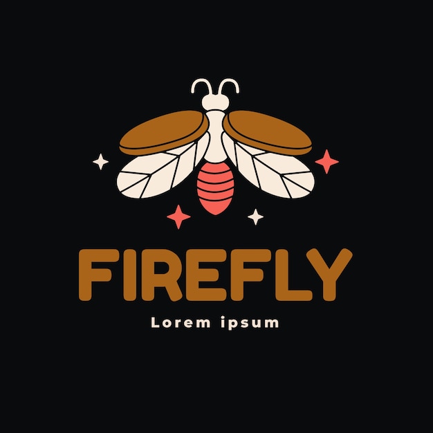 Firefly branding logo template