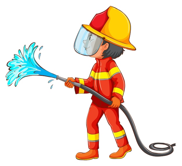 Free vector fireman