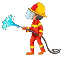 Free vector fireman