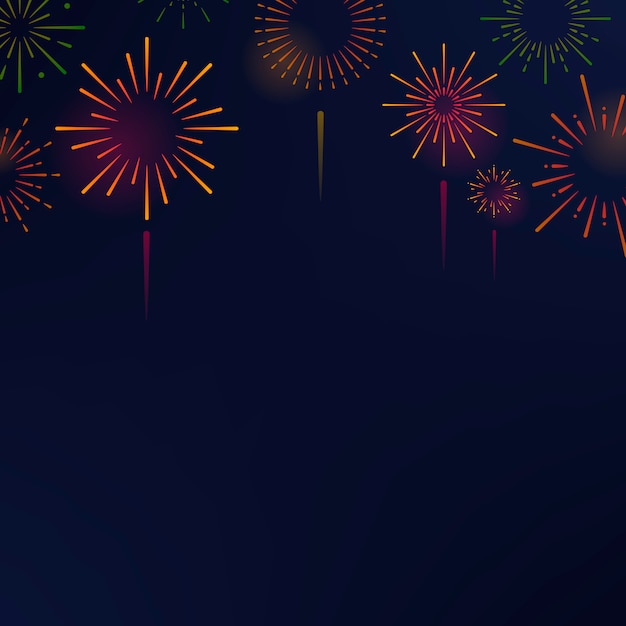 Firework explosions background design vector