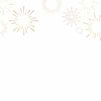 Free vector firework explosions background design vector