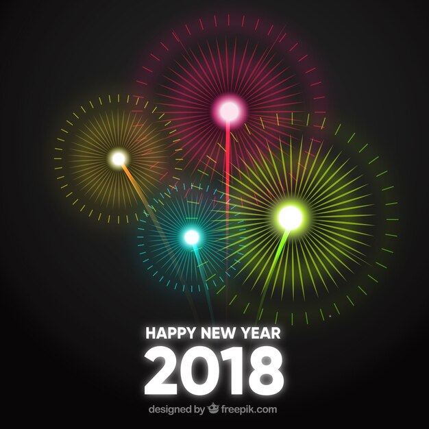 Fireworks 2018 background