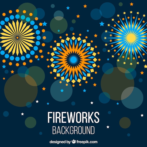 Fireworks background design