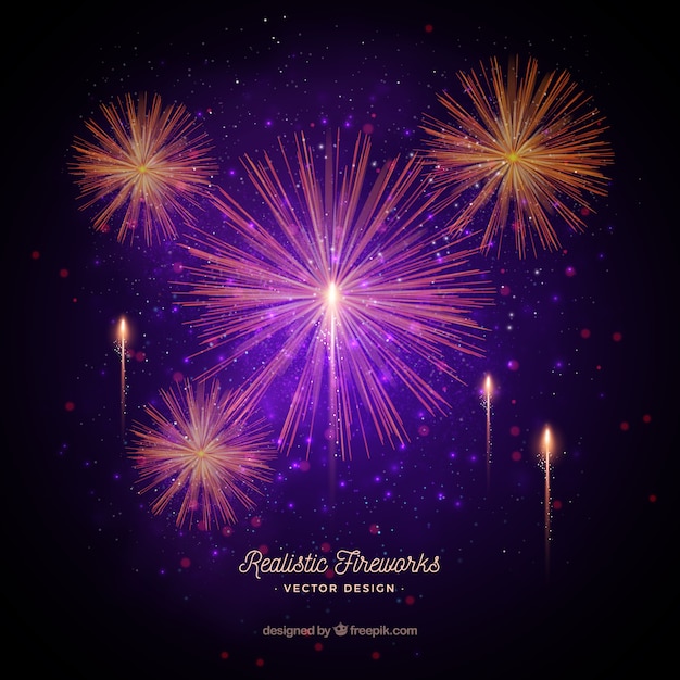 Fireworks background design