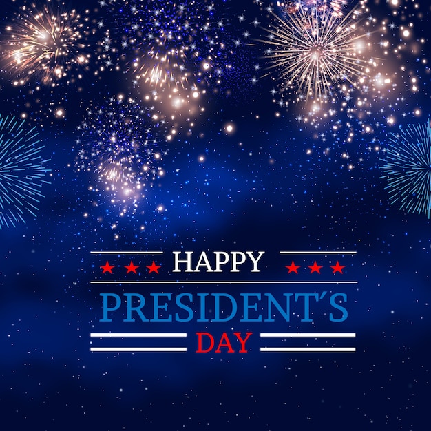 Fireworks design for presidents day
