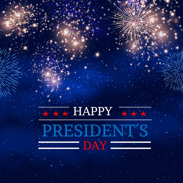 Fireworks design for presidents day