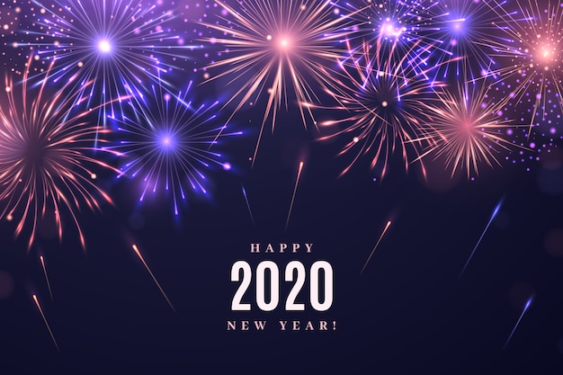 Фейерверк Новый год 2020 фон