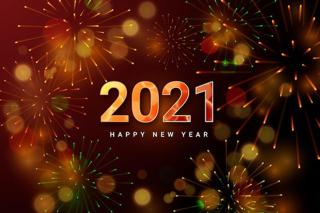 Fireworks new year 2021 background