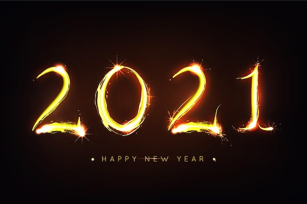 Fireworks new year 2021 background