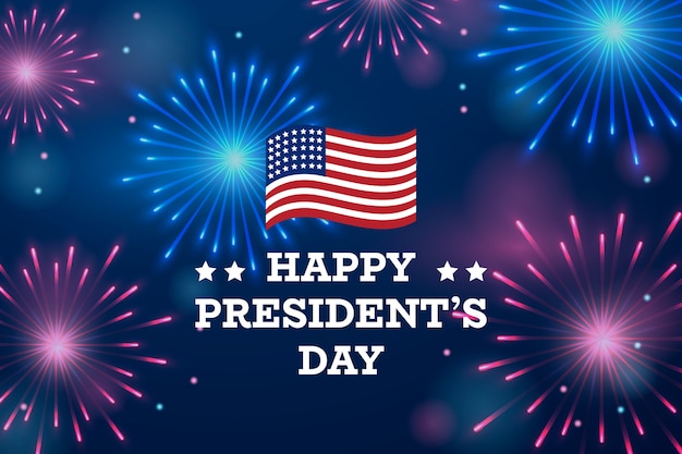 Fireworks presidents day concept