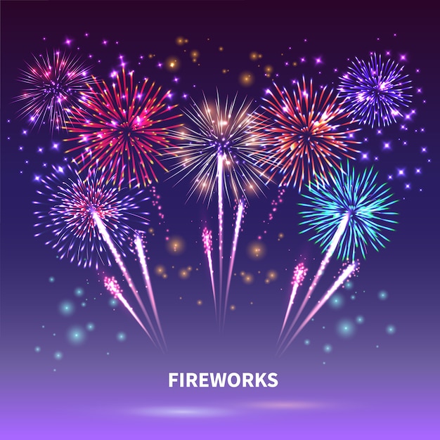 Fireworks Show  Composition