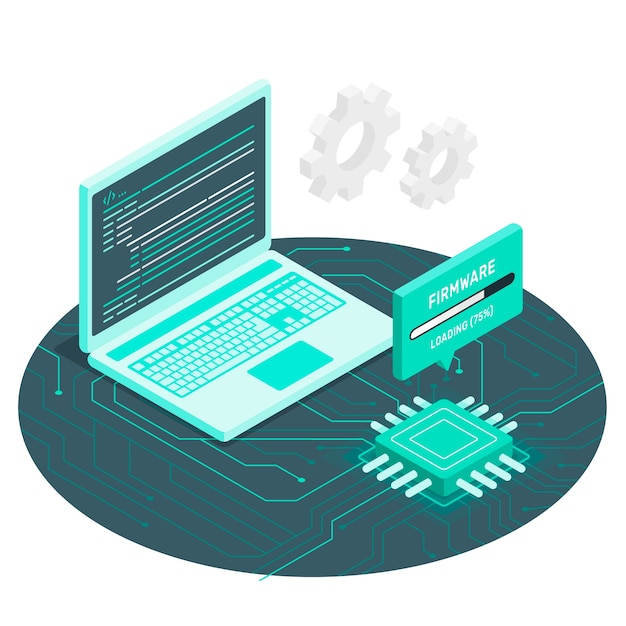 無料ベクター ファームウェアの概念図