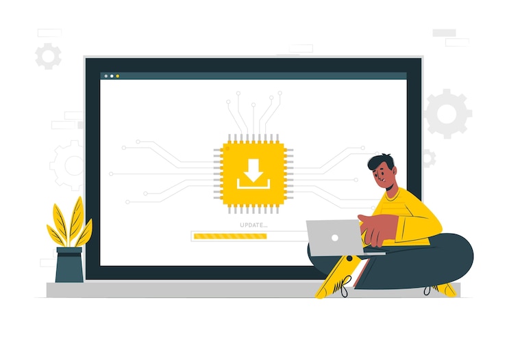Free Vector firmware concept illustration