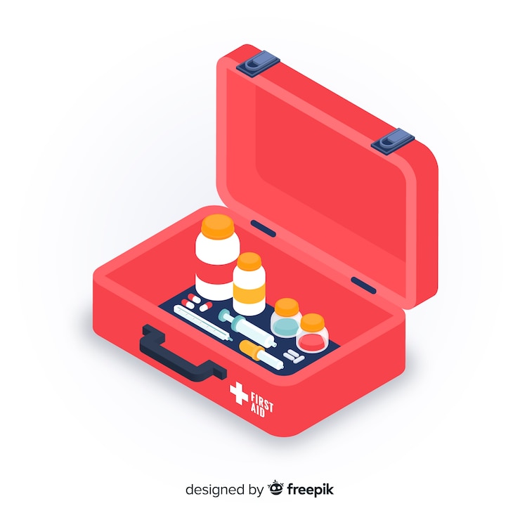 Free Vector first aid background