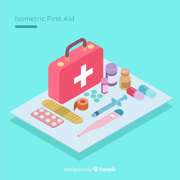 First aid background