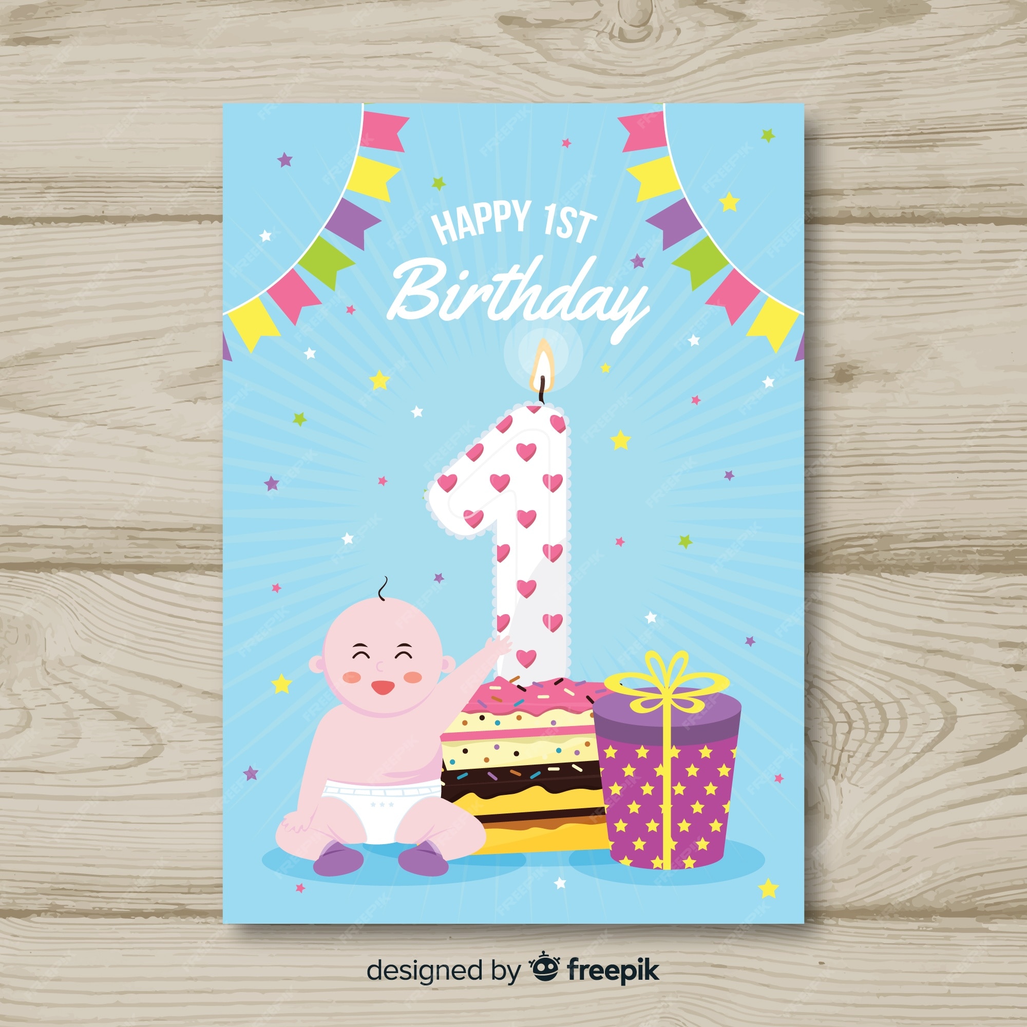 1st Birthday Banner - Free Vectors & PSDs to Download