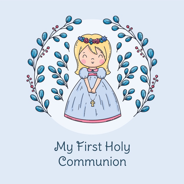 First communion logo design