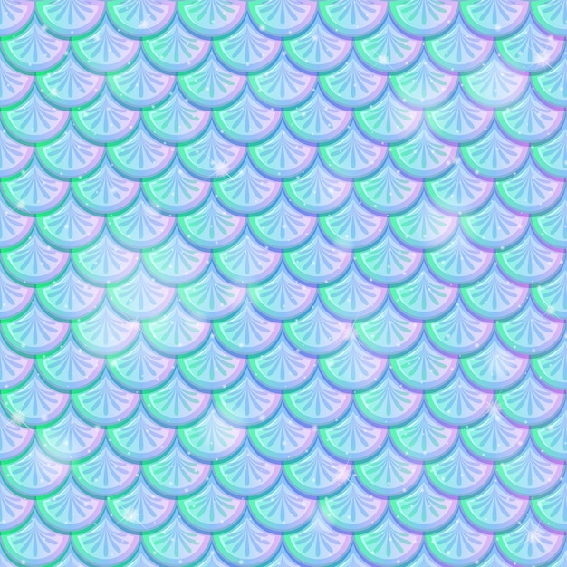 Free vector fish scale seamless pattern background