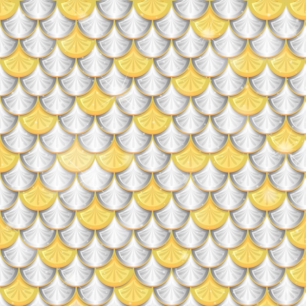 Free vector fish scale seamless pattern background