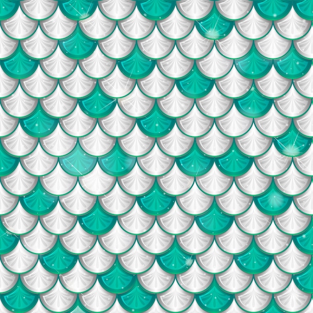 Free vector fish scale seamless pattern background