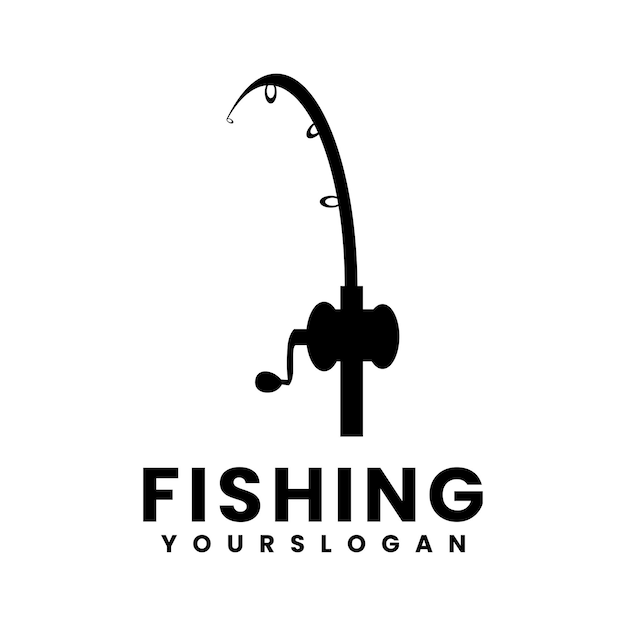 Fishing logo design template