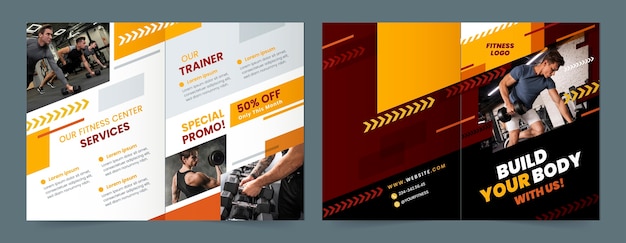 Fitness center  brochure template