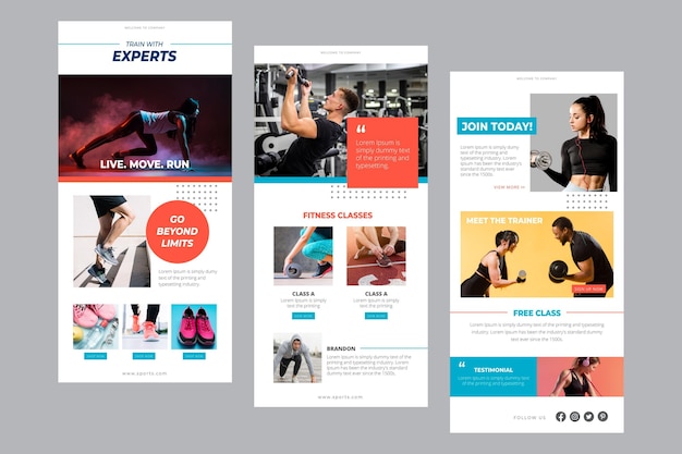 Fitness email template
