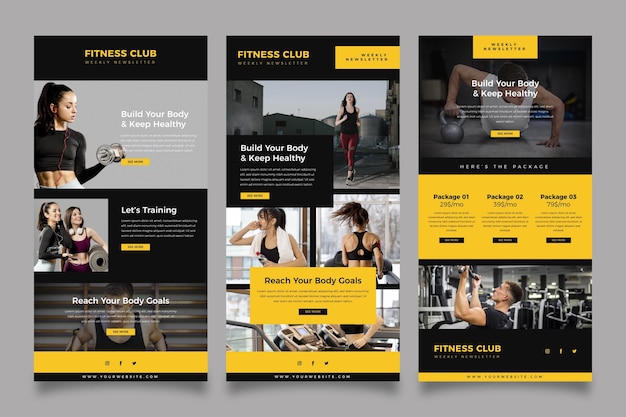 Fitness email template