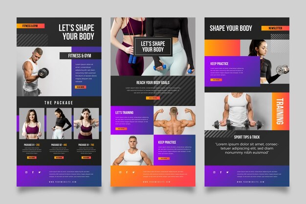 Fitness email template