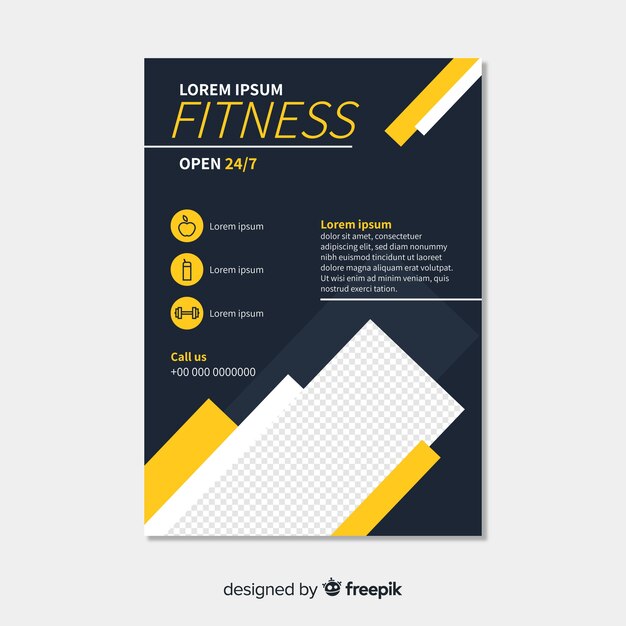 Fitness flyer template