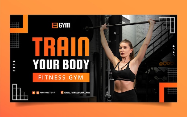 Fitness gym training facebook post
