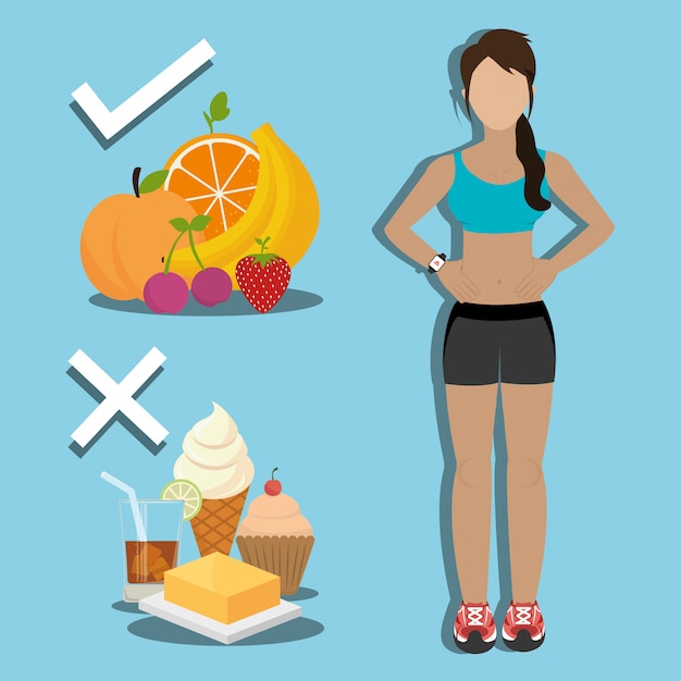 Fitness e cibo sano