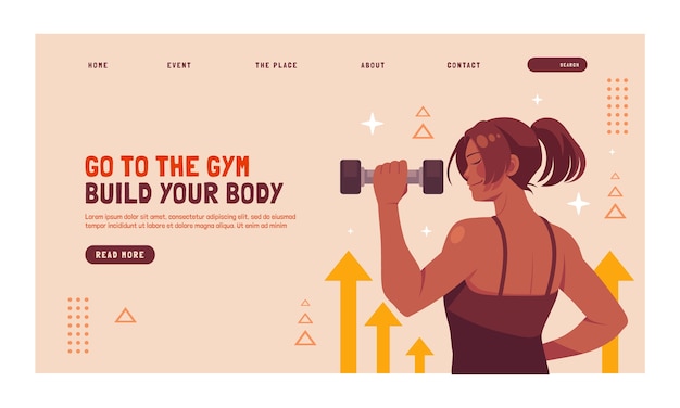 Fitness journey  landing page