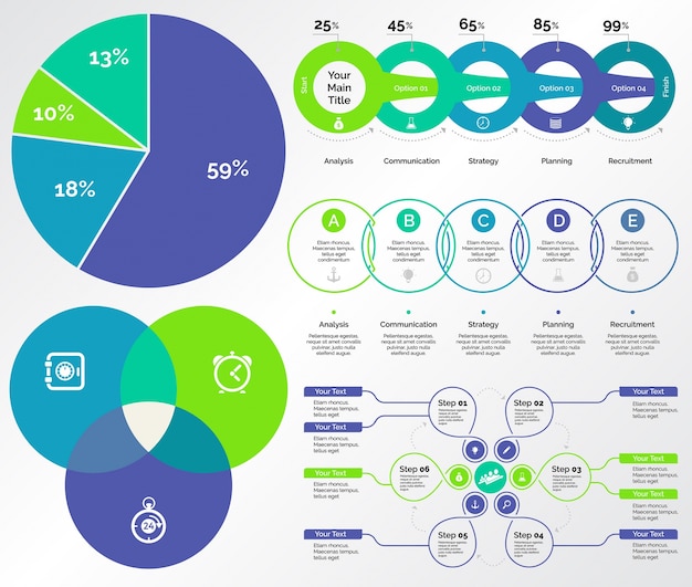 Five Accounting Templates Set