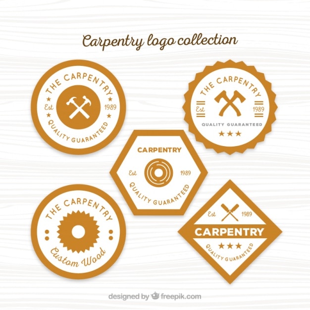 Five Logos For Carpentry