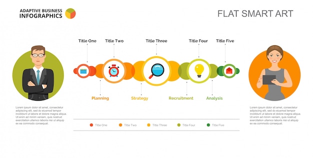 Five Options of Strategy Slide Template