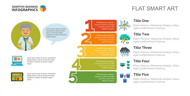 Five Steps IT Technologies Slide Template