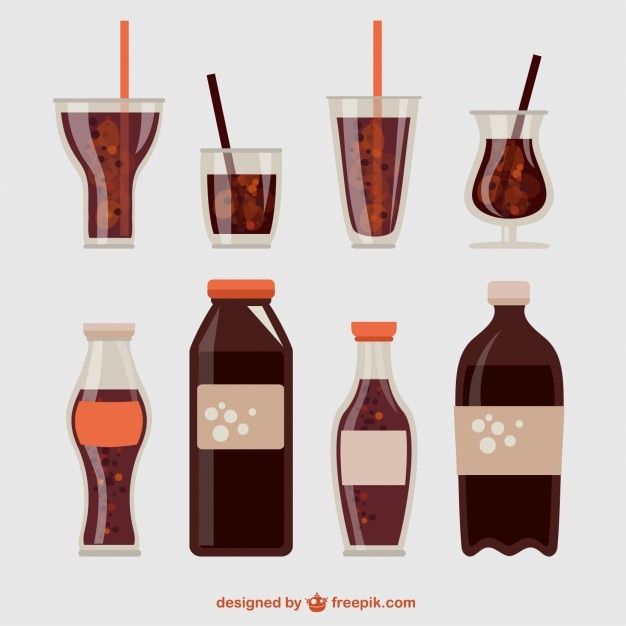 Free vector fizzy soft drink collection