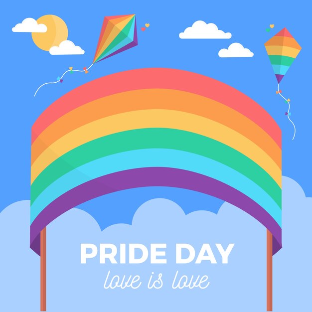 Flag design pride day event