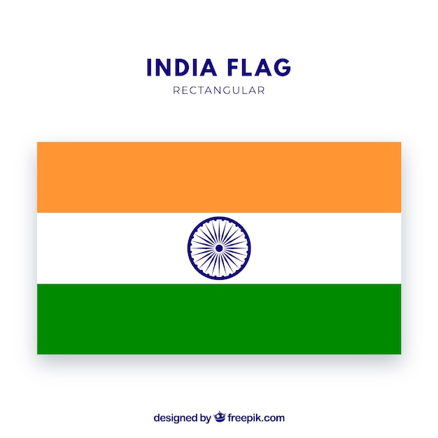 Free vector flag of india