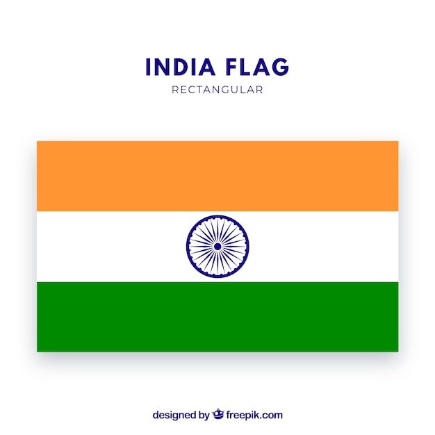 Free Vector flag of india