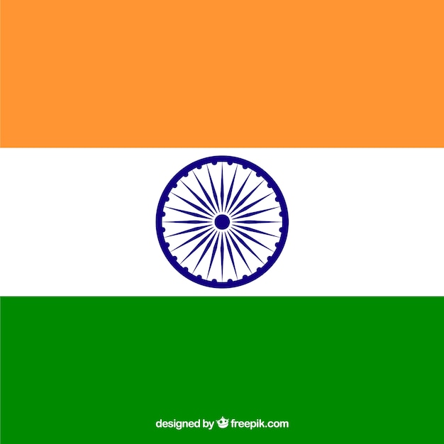 Free vector flag of india