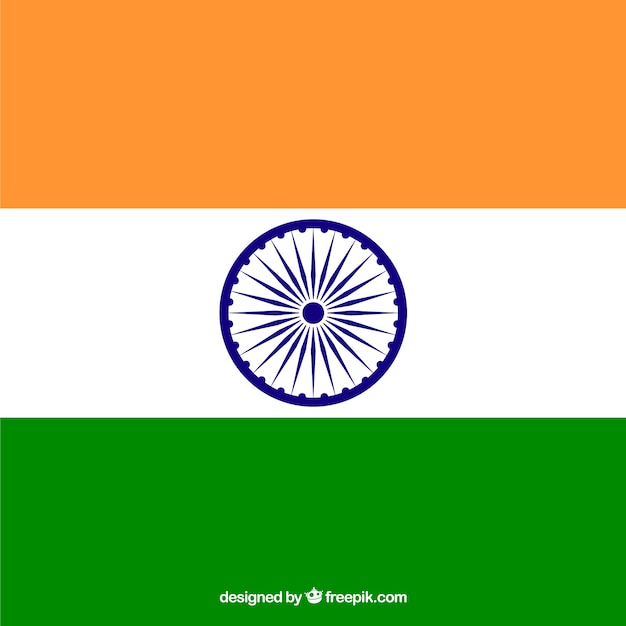 Free Vector flag of india