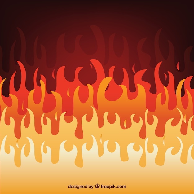 Flame background in flat design