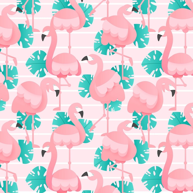 Flamingo pattern set