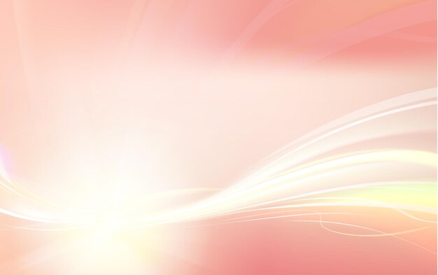 Flash of pink light sparkle. shines at the end of the streak on light coloured background. Vector illustration.